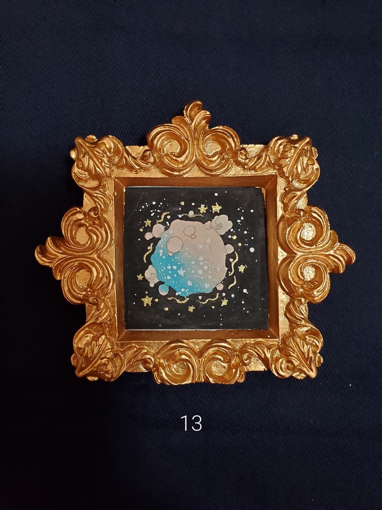 ミニ原画「個性のあるお月様10~16」