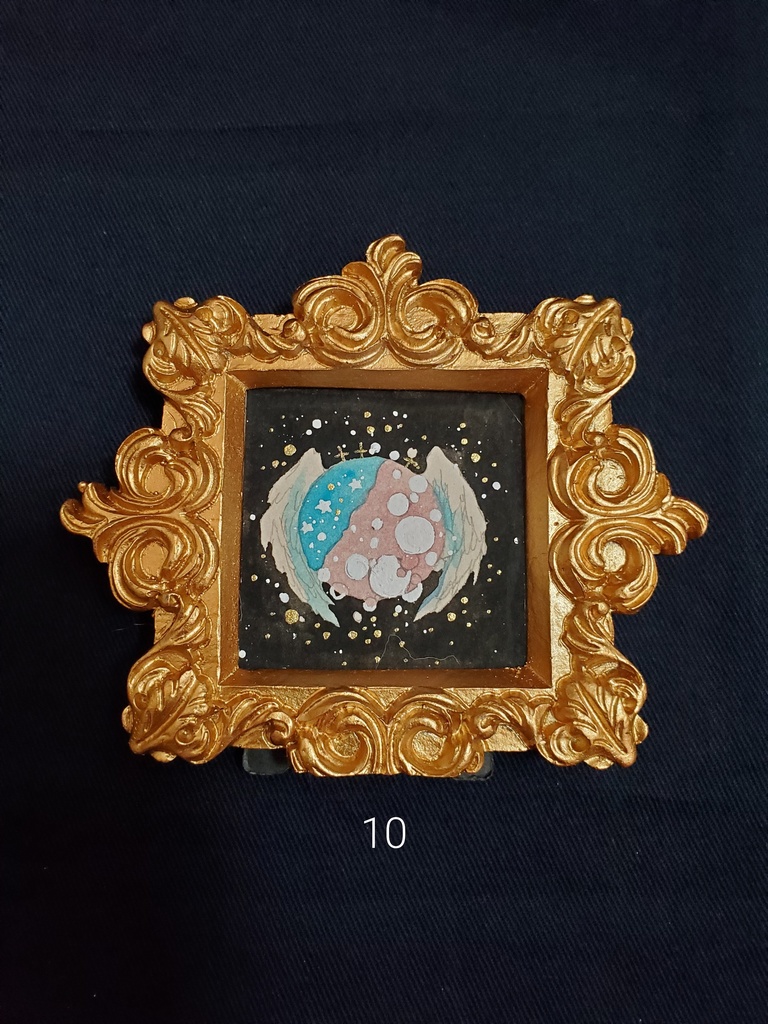 ミニ原画「個性のあるお月様10~16」