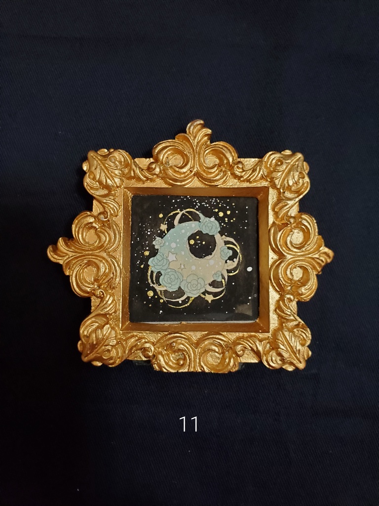 ミニ原画「個性のあるお月様10~16」