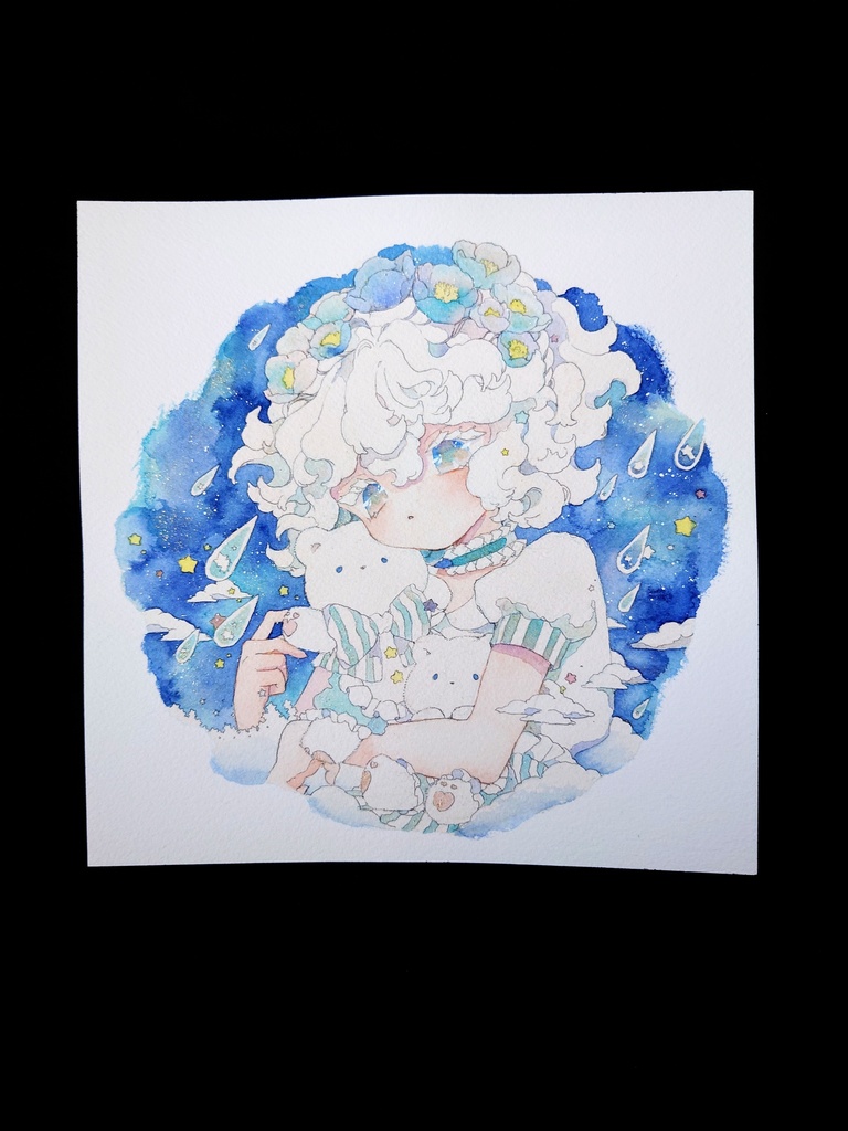 原画｢星入り雫が降る夜｣