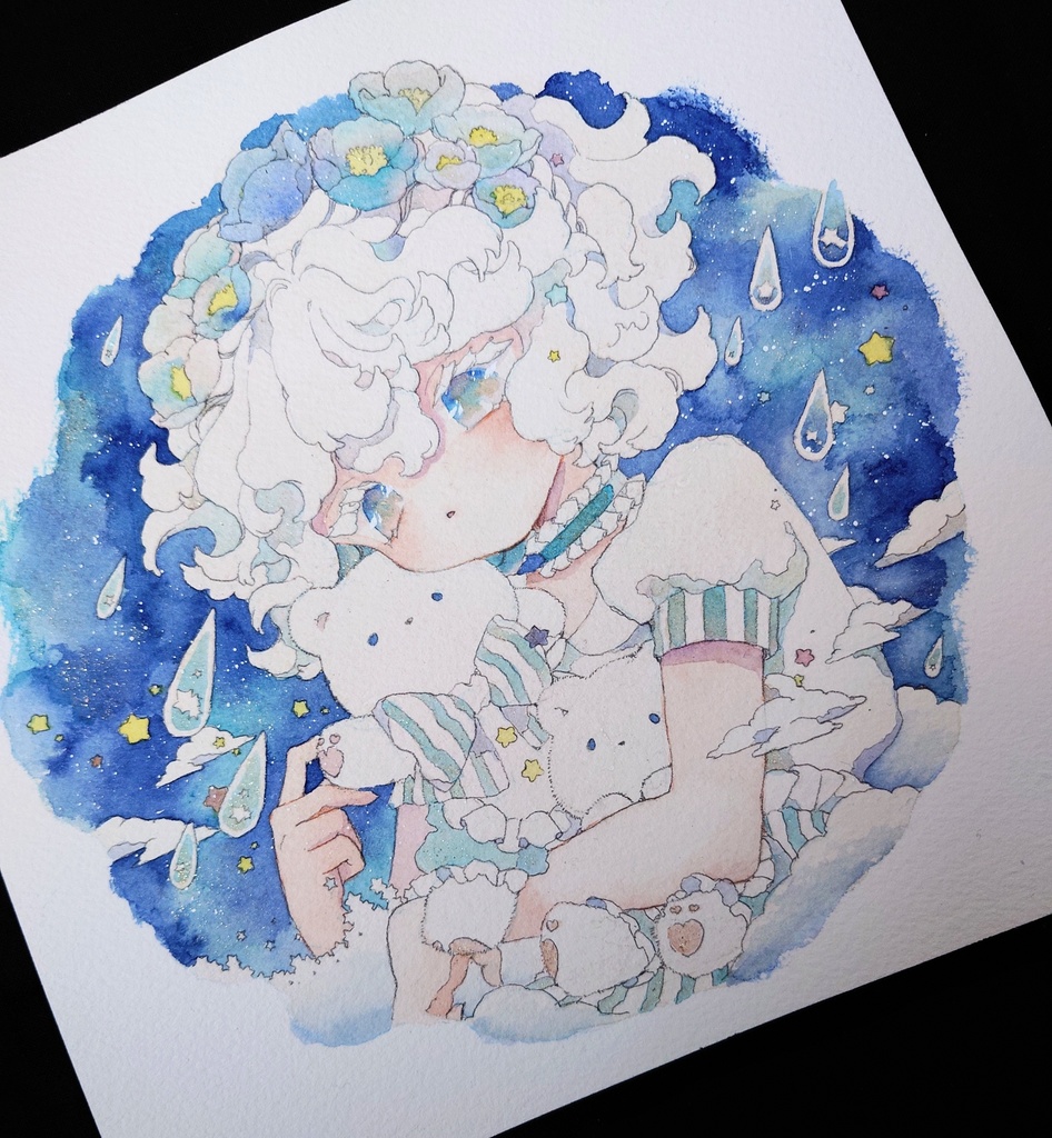 原画「星入り雫が降る夜」