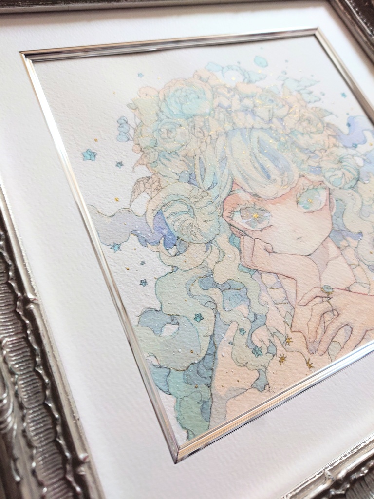 原画「淡い青」