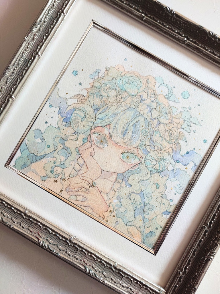 原画「淡い青」