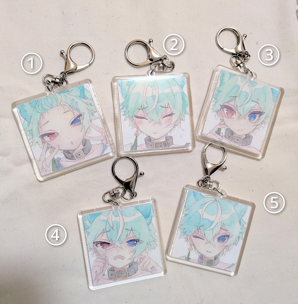 原画キーホルダー【猫暮ふーた】