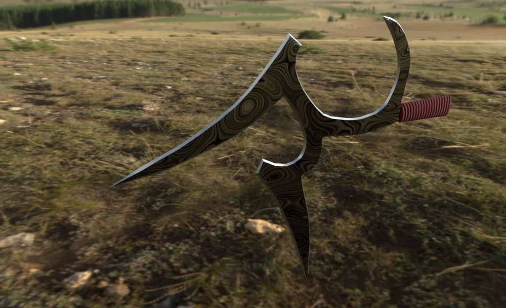 【VRChat想定】アフリカ式投げナイフ