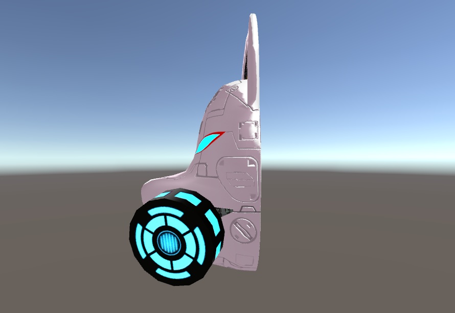 【VRChat想定】サイバーパンク風狐面