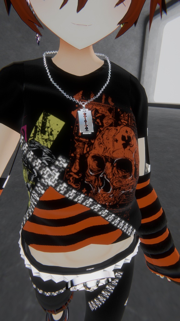 【VRChat想定】Razor Necklace