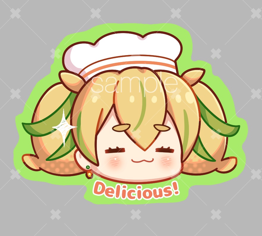 コンポタちゃんダイカットステッカー【delicious‼】