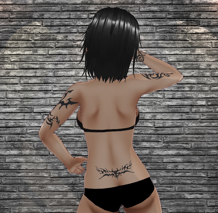 ✦ ⁀ 𝐕𝐑𝐎𝐈𝐃 ┊ 全身ネオ・トライバル・タトゥー 2