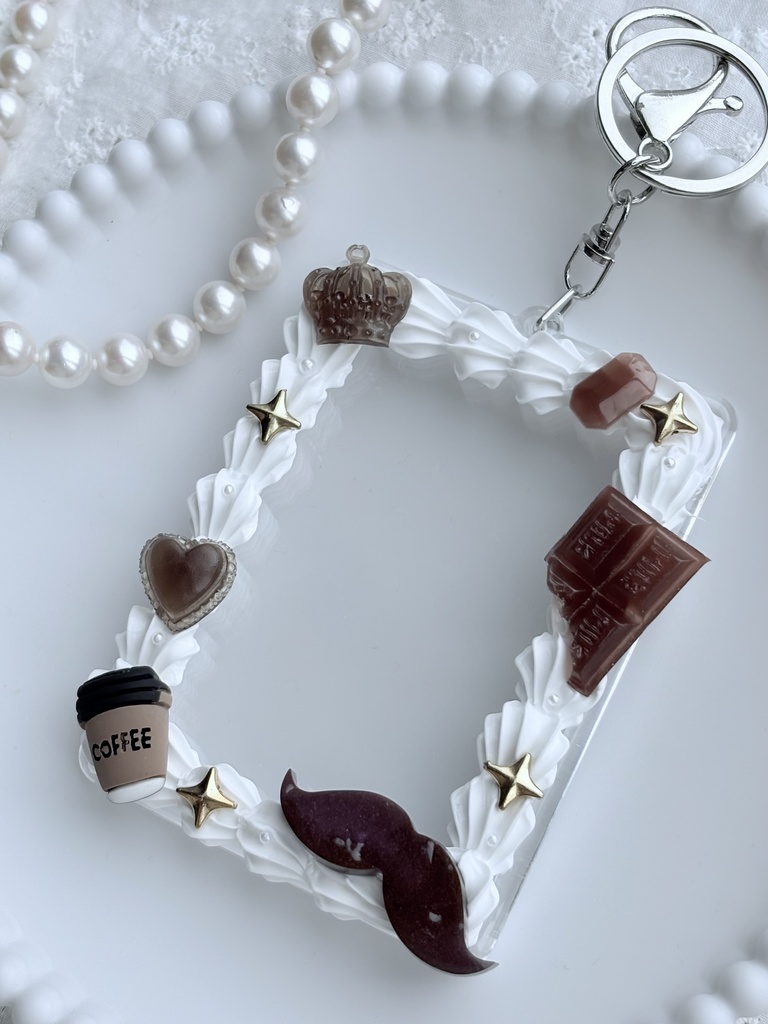 フォトインキーホルダー　ホイップデコ