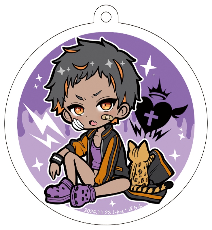 Jケット6 アクリルキーホルダー ぽろん(ショート)