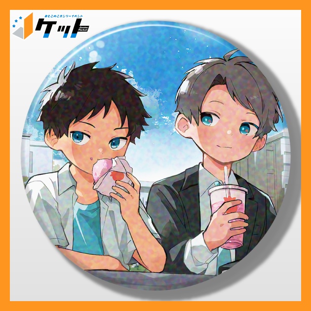 Ｊケット9　ホログラム缶バッジ babystick