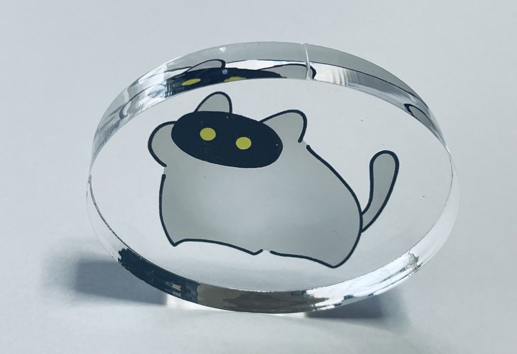 謎のもちもち液晶生物 ゆらゆらアクリルブロック