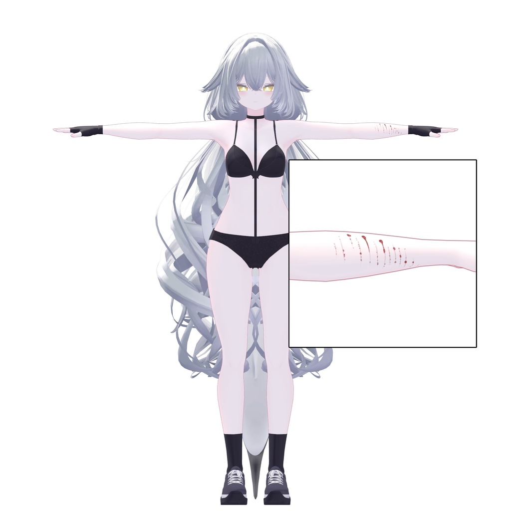 【ルルネ rurune】傷 リスカ cut texture2