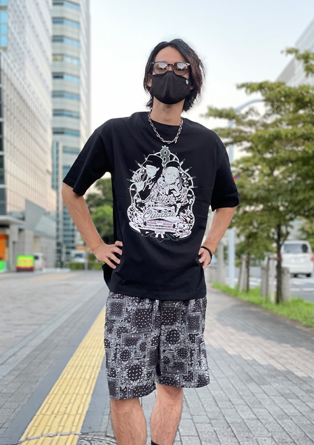 【Tシャツ】ペイズリークリケロゴ ビッグシルエット