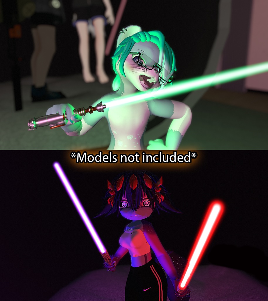 BiT's *2.0* Unity or VRChat Lightsaber prefab (ライトセーバー プレハブ)