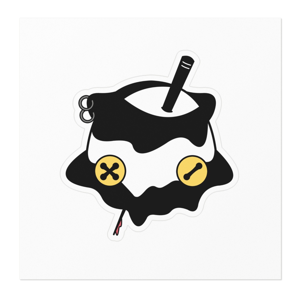 めんだこのとろとろたこ焼きステッカー