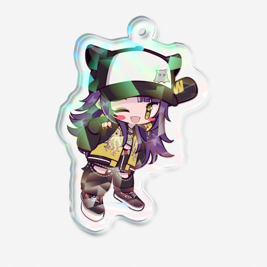 5周年な八薙まこのミニホログラムアクリルキーホルダー