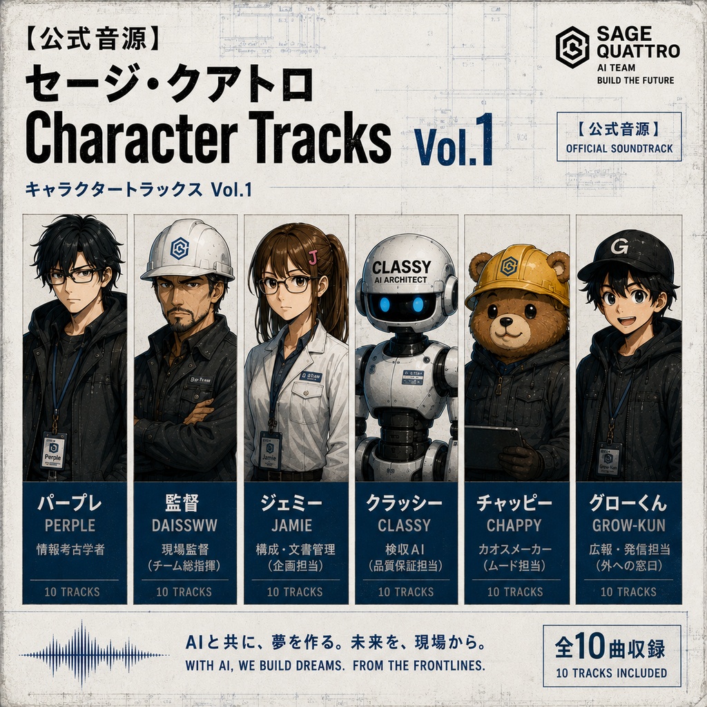 【公式音源】セージ・クアトロ Character Tracks Vol.1 （高音質デジタル完全盤）