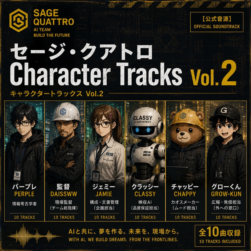 【公式音源】セージ・クアトロ Character Tracks Vol.2 (高音質デジタル完全盤)