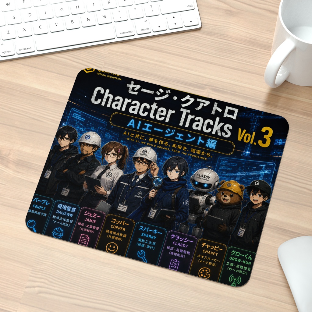 マウスパッド セージ・クアトロ Character Tracks Vol.3ジャケット