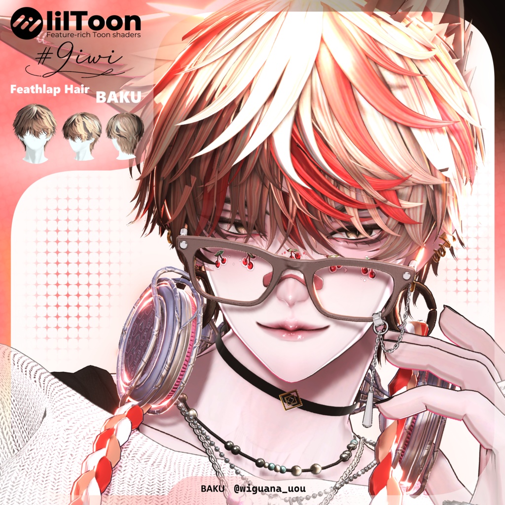 10アバター🥝Feathlap Hair🥝男性向け髪型【MA対応】