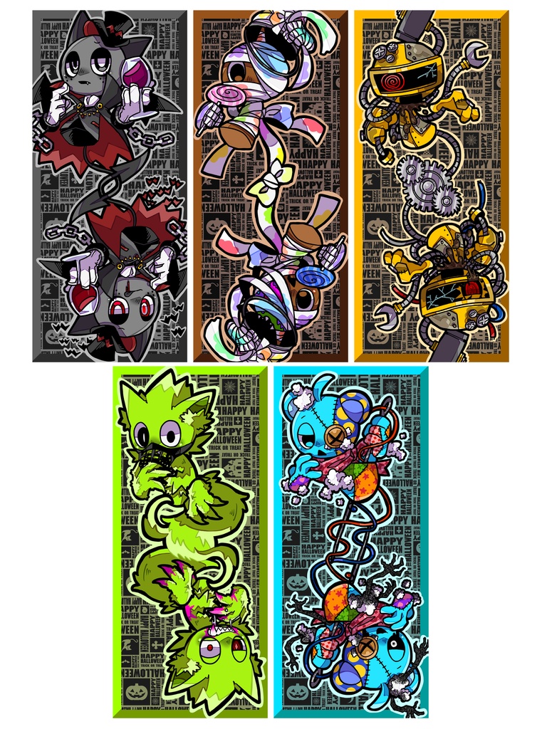 sprunki(ハロウィン)アクリルキーホルダー