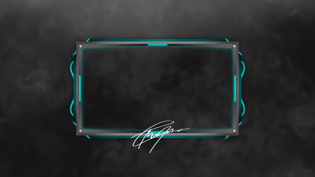 クール系アニメーションオーバーレイ全7色 カメラフレーム用