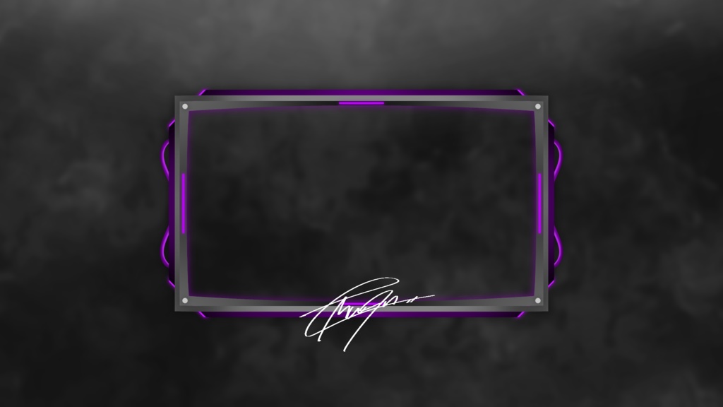 クール系アニメーションオーバーレイ全7色 カメラフレーム用