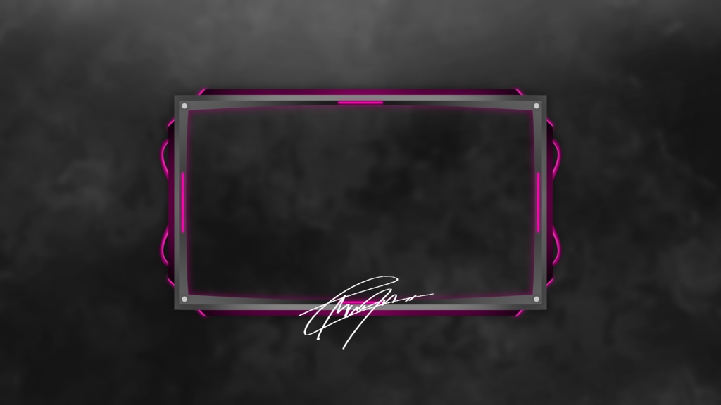 クール系アニメーションオーバーレイ全7色 カメラフレーム用