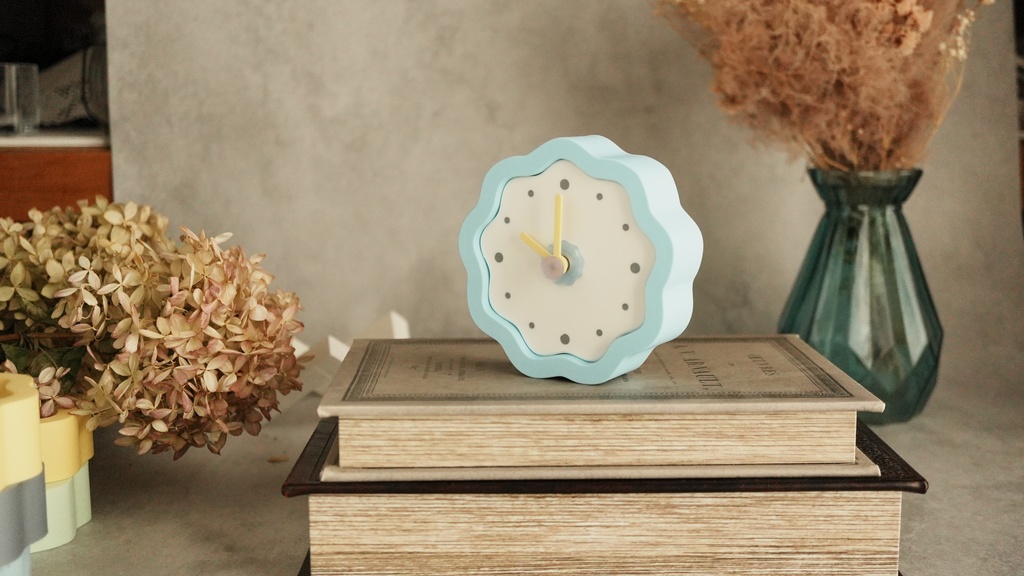 Sablé Clock|サブレみたいな置き時計|北欧パステル|