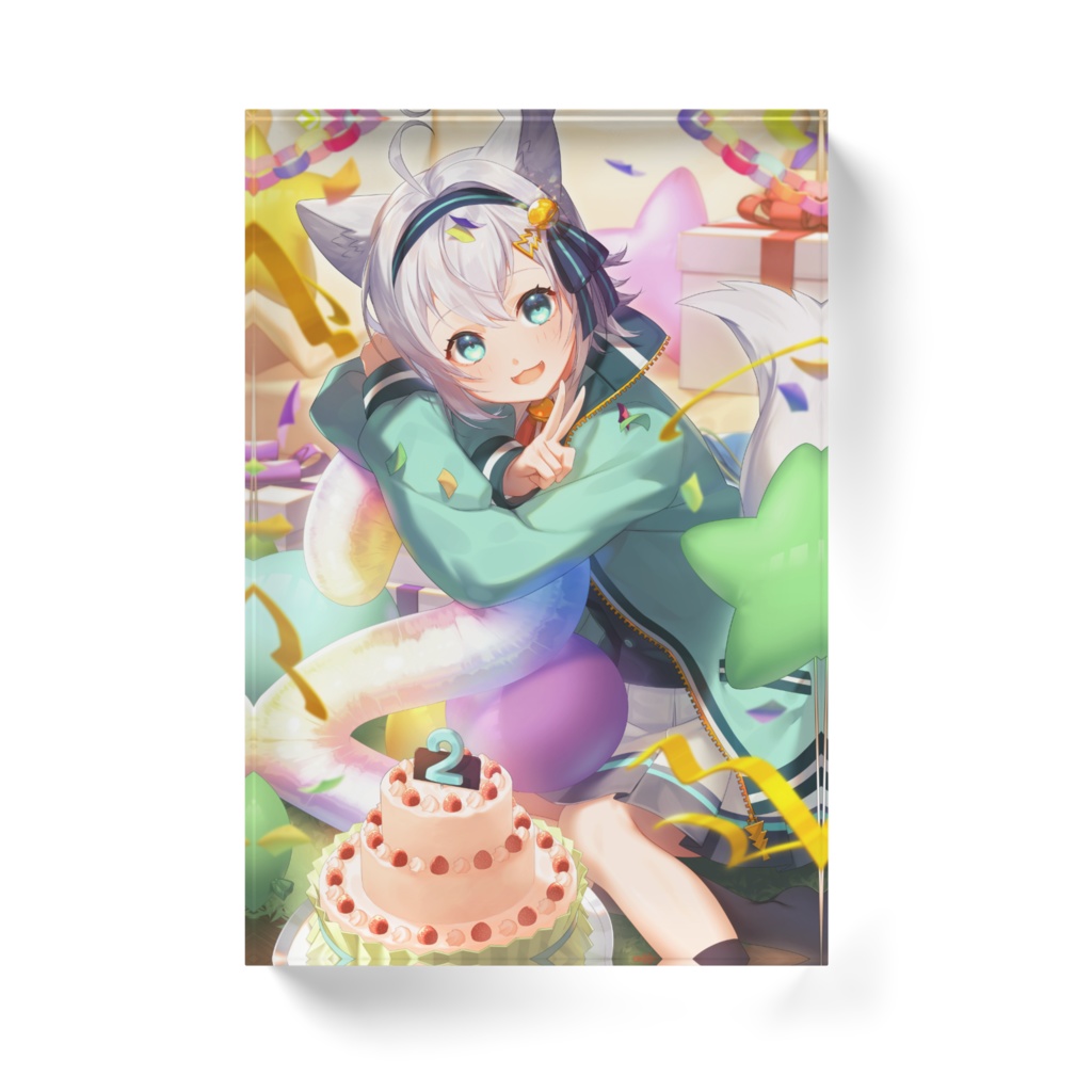 活動二周年&誕生日記念グッズ(アクリルブロック)