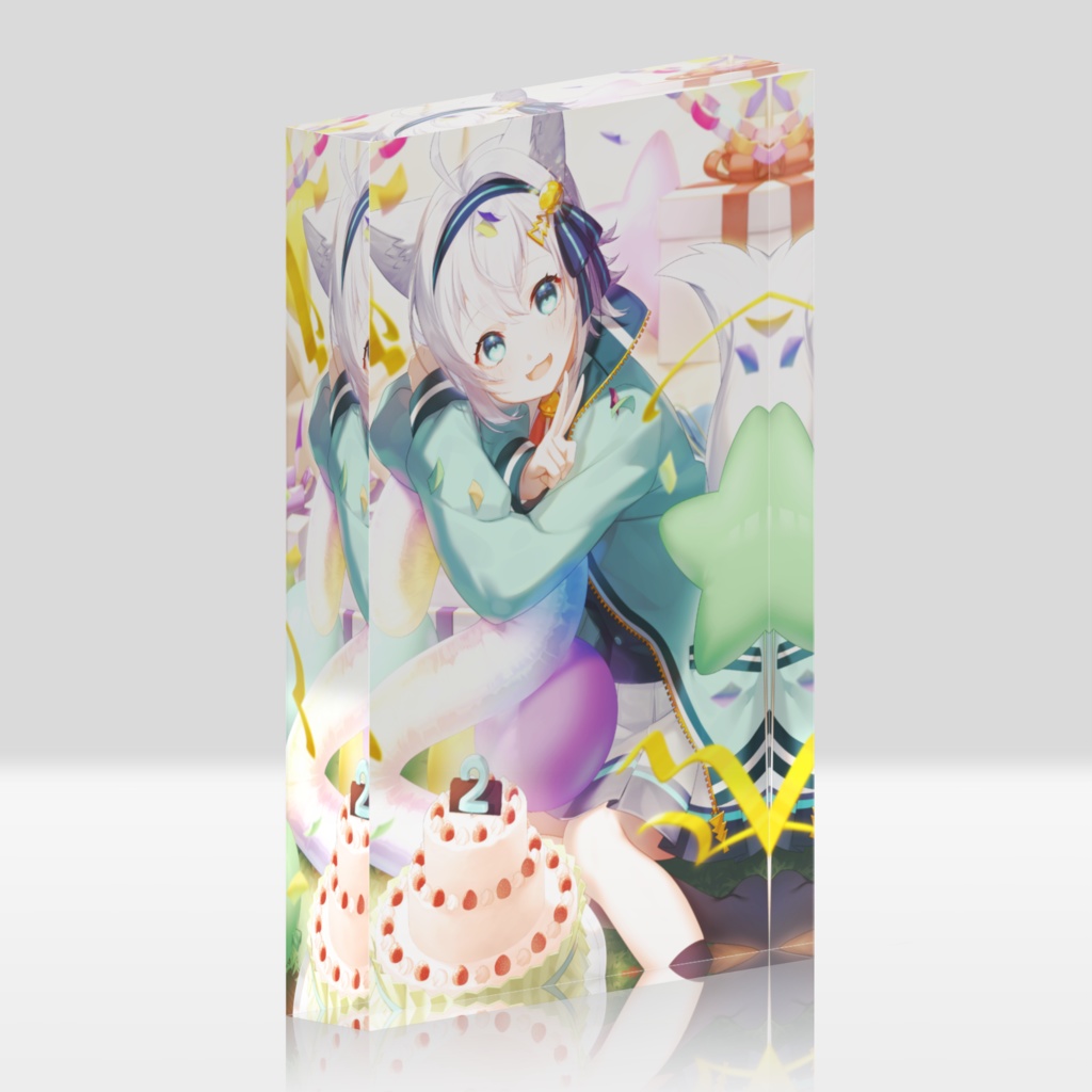 活動二周年＆誕生日記念グッズ（アクリルブロック）