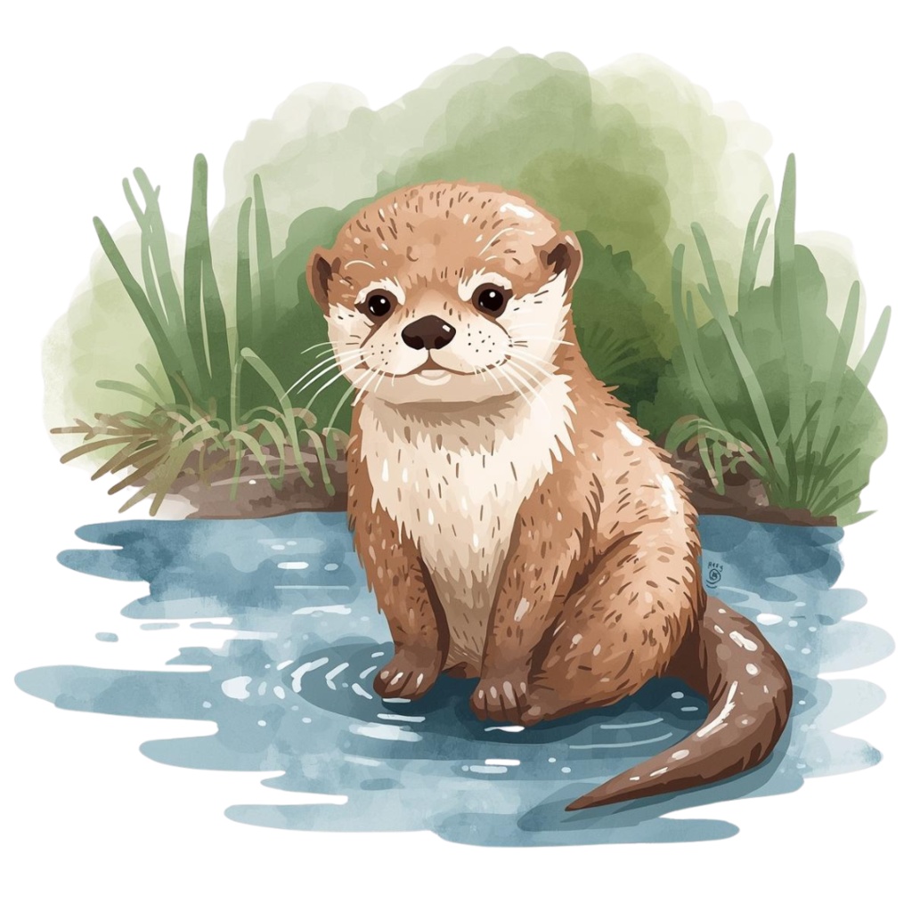 Baby Animals Clip Art|水彩画風かわいい動物の赤ちゃん10点セット(PNG・背景透過)