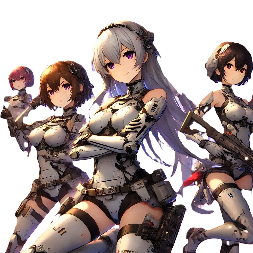 ライトノベル「アーマードプリンセス:東京」表紙絵スマフォステッカー