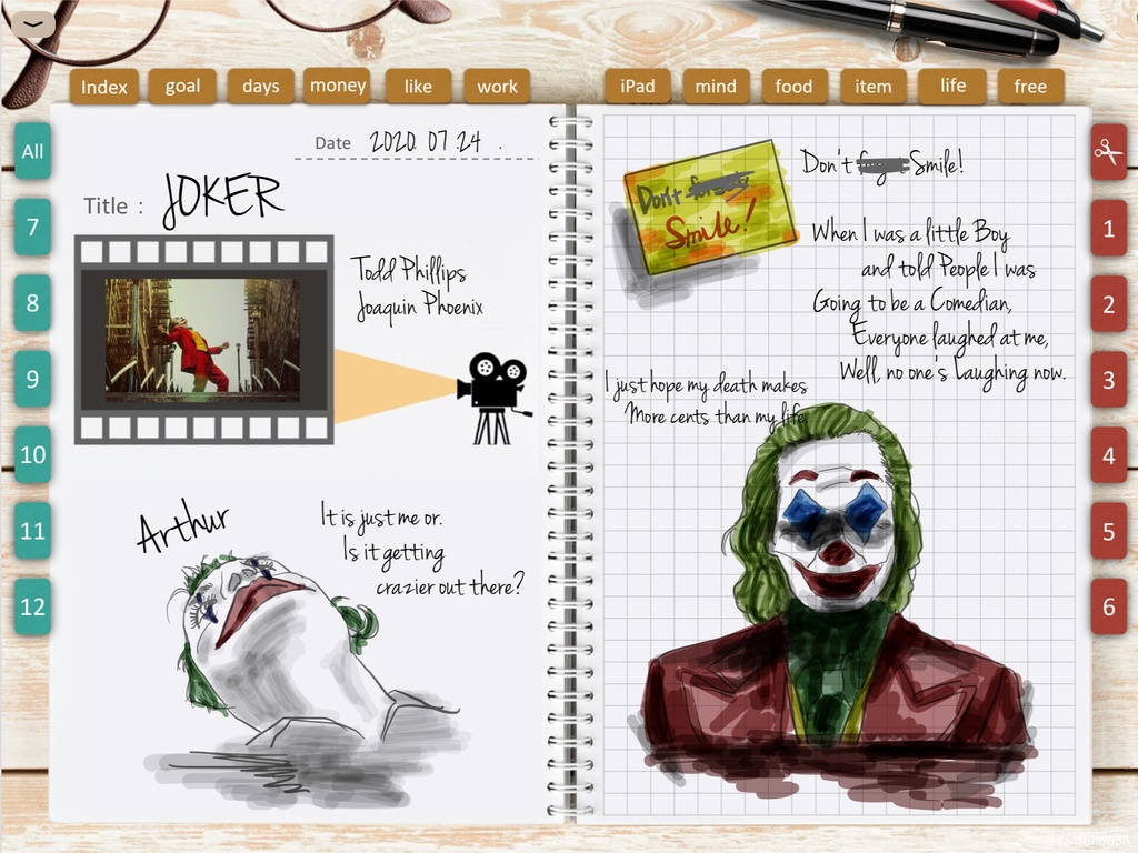 デジプラ│20’07〜21’06│デジタルバレットジャーナルテンプレート(リフィル46種類つき)