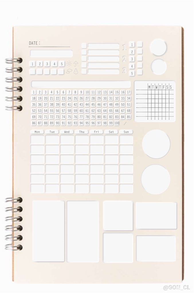 デジプラ│21’03〜22’03│4月始まり│BUJO・テジタルプランナー・バレットジャーナルipadで使えるテンプレート【ステッカー付】