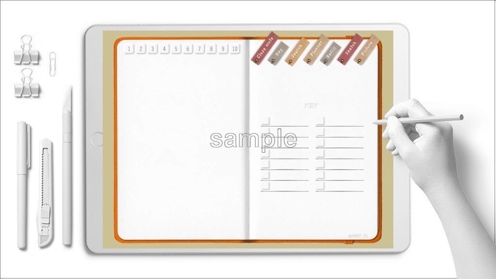 デジプラ│21’07〜22’06│7月始まり│BUJO・テジタルプランナー・バレットジャーナルipadで使えるテンプレート【ステッカー付】