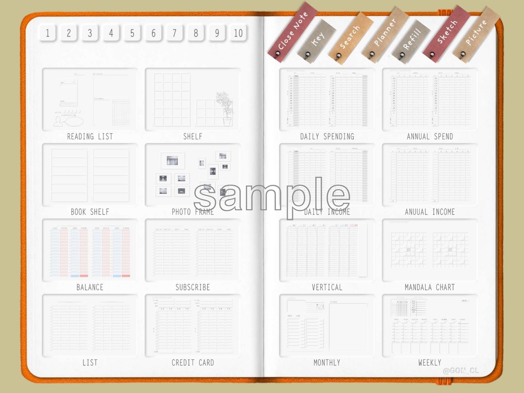 デジプラ│21’11〜22’12│11月始まり2022│BUJO・テジタルプランナー・バレットジャーナルipadで使えるテンプレート【ステッカー付】