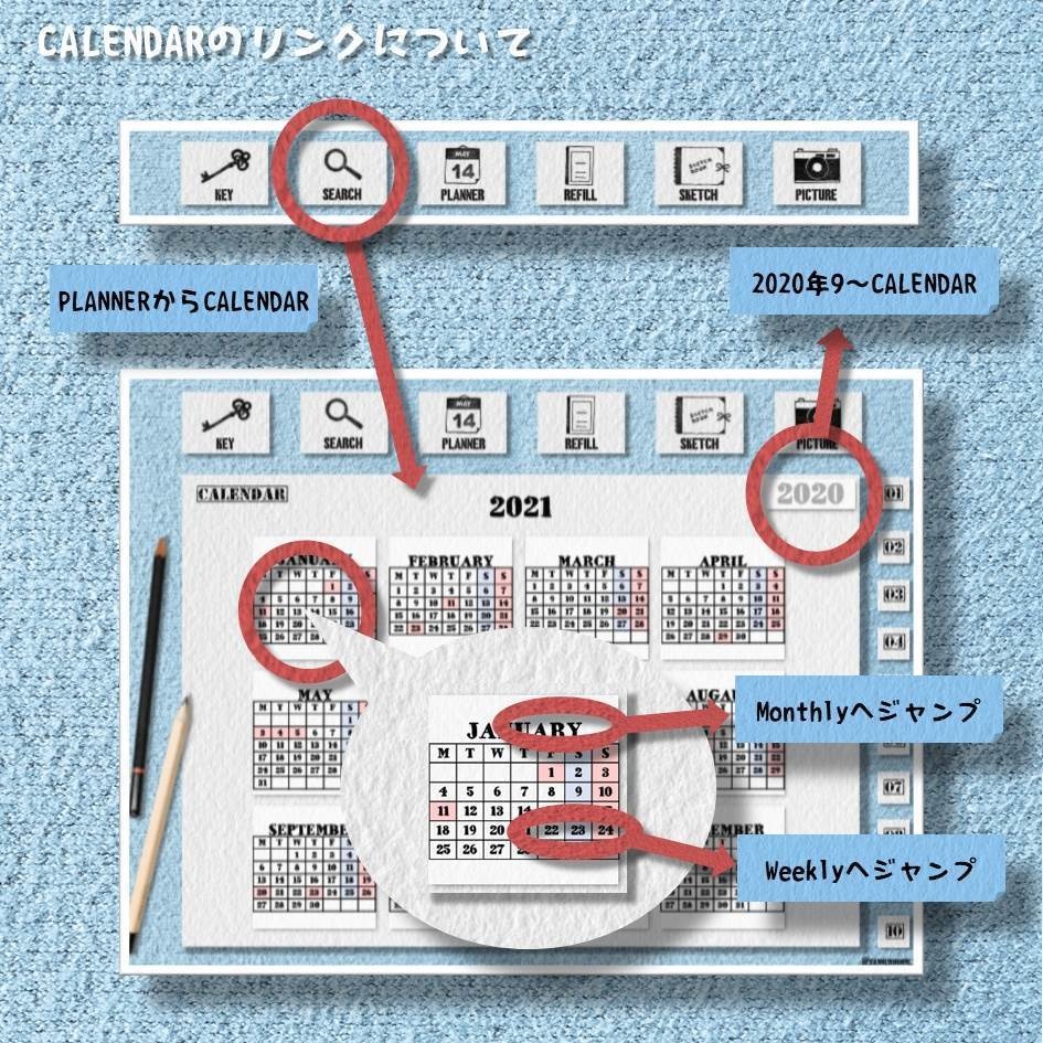 デジプラ│22'09〜23’09│9月始まり│BUJO・テジタルプランナー・バレットジャーナルipadで使えるテンプレート【ステッカー付】