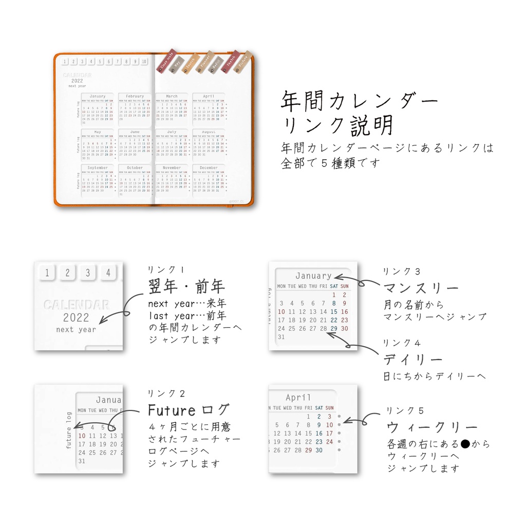 デジプラ│24'6〜25’6│6月始まり2024│BUJO・テジタルプランナー・バレットジャーナルipadで使えるテンプレート【ステッカー付】