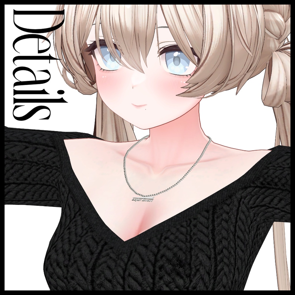 【✨1/3迄fullpack500円✨5アバター対応】long slit knit