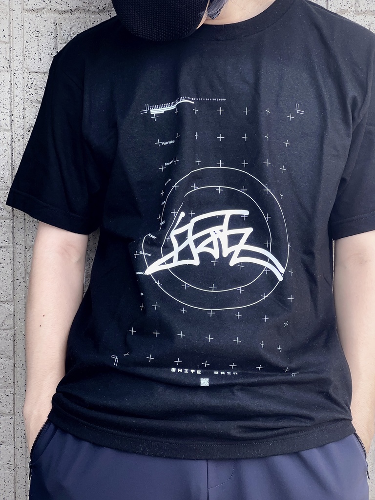 white rain T-shirt