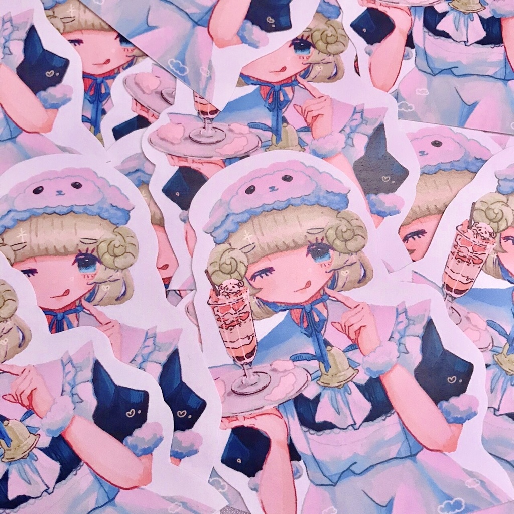 🐏羊メイドちゃんシール🐏