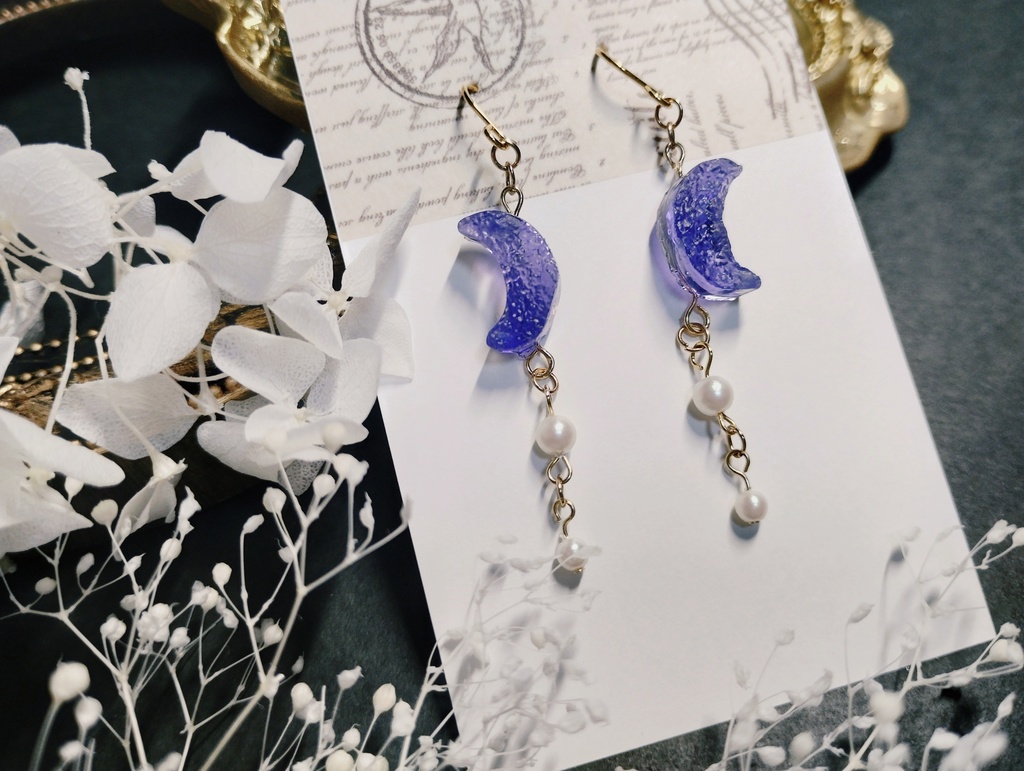 月夜の耳飾り 推し色「アメジスト」