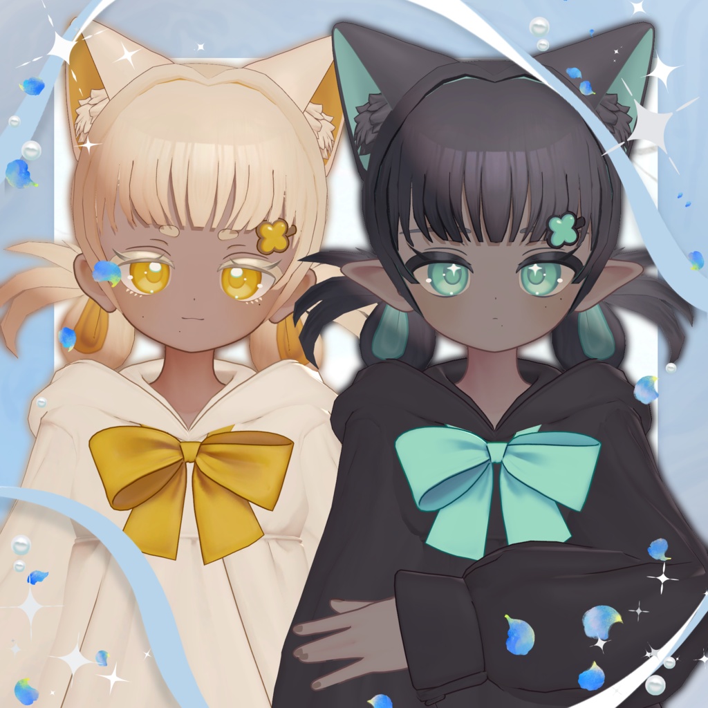 【6アバター対応】おだんごローツイン