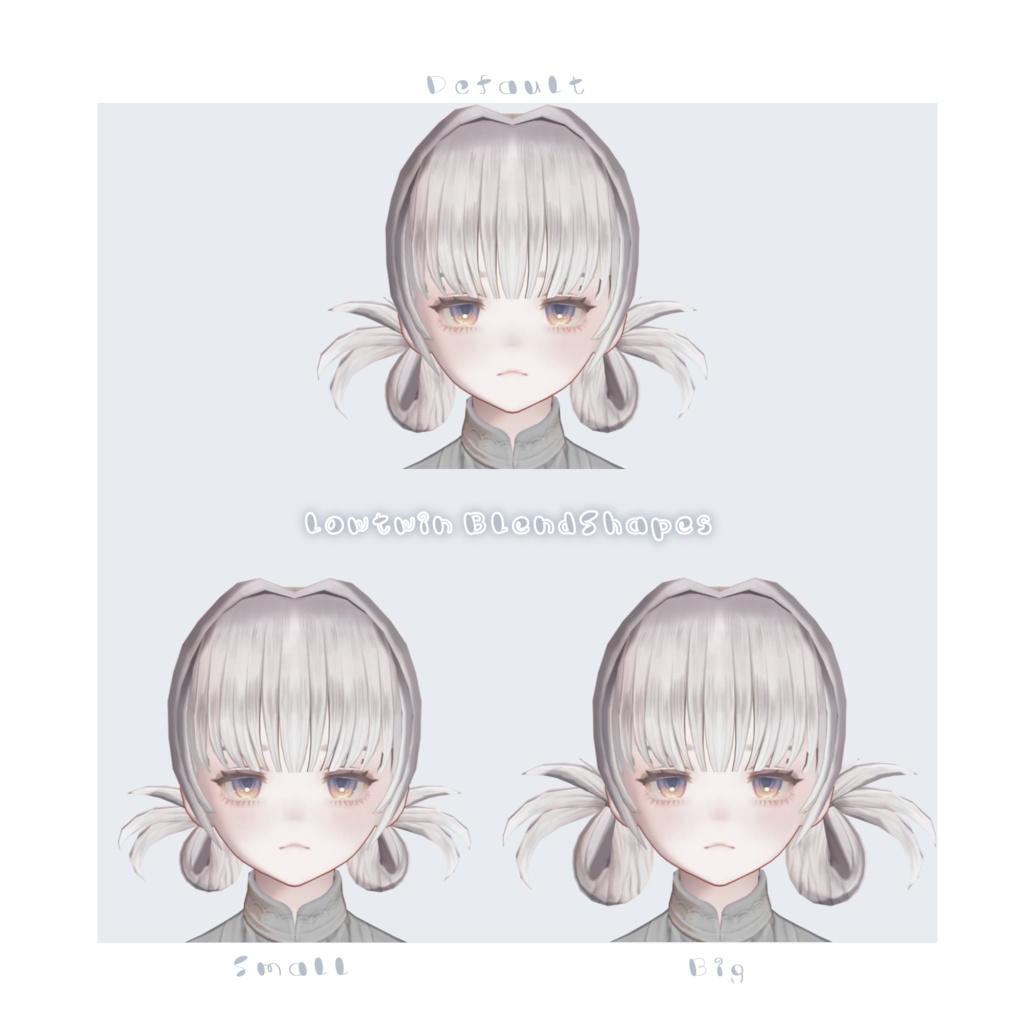 【6アバター対応】おだんごローツイン