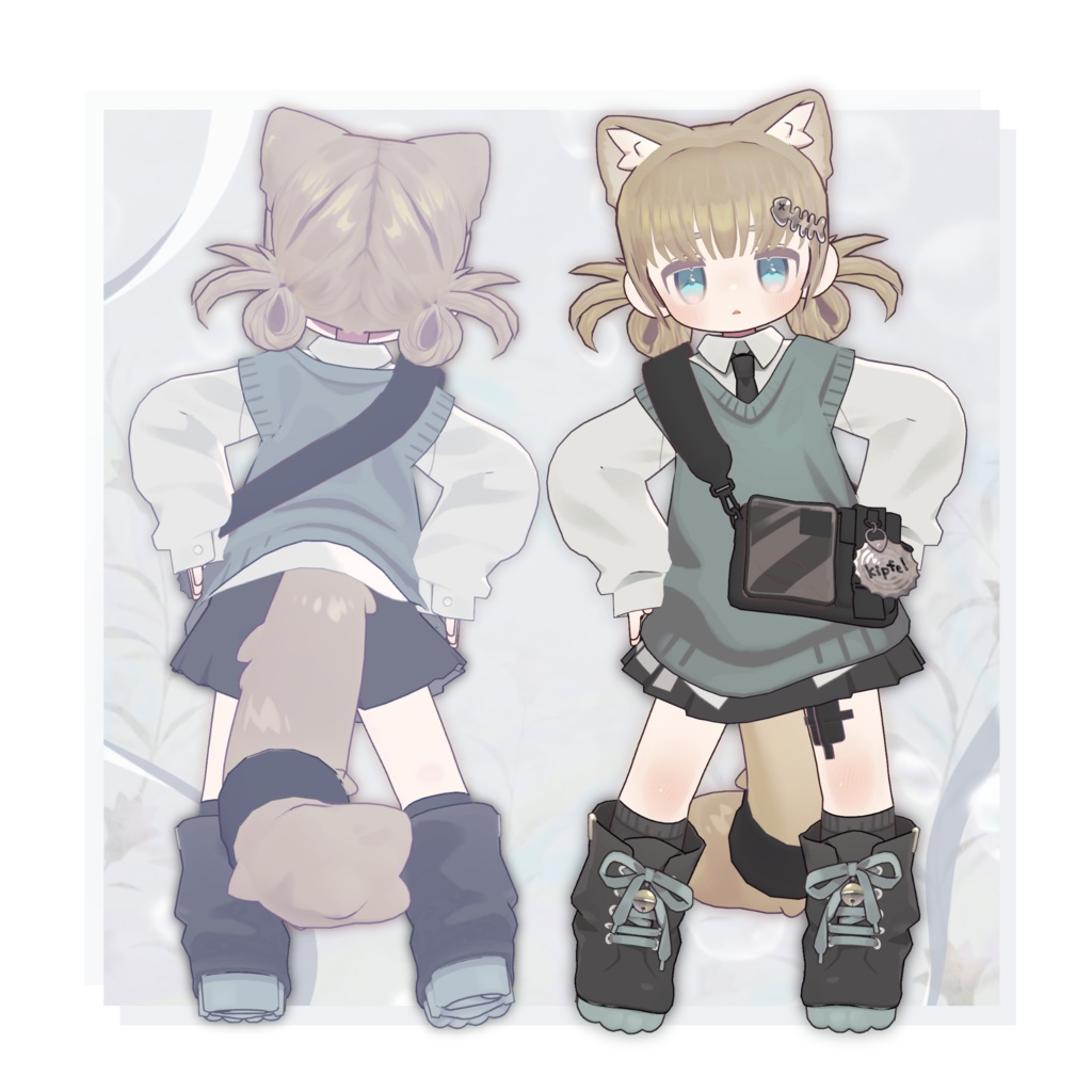 【6アバター対応】おだんごローツイン