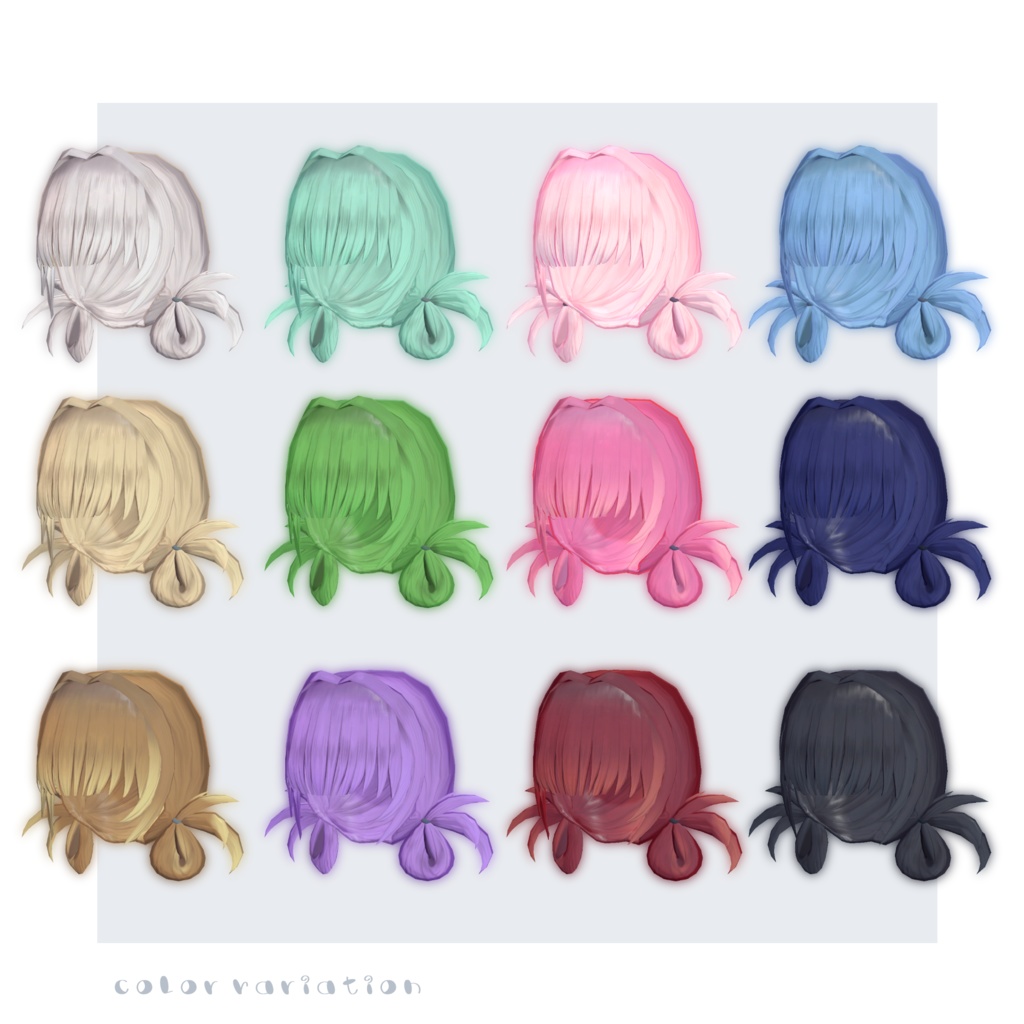 【6アバター対応】おだんごローツイン