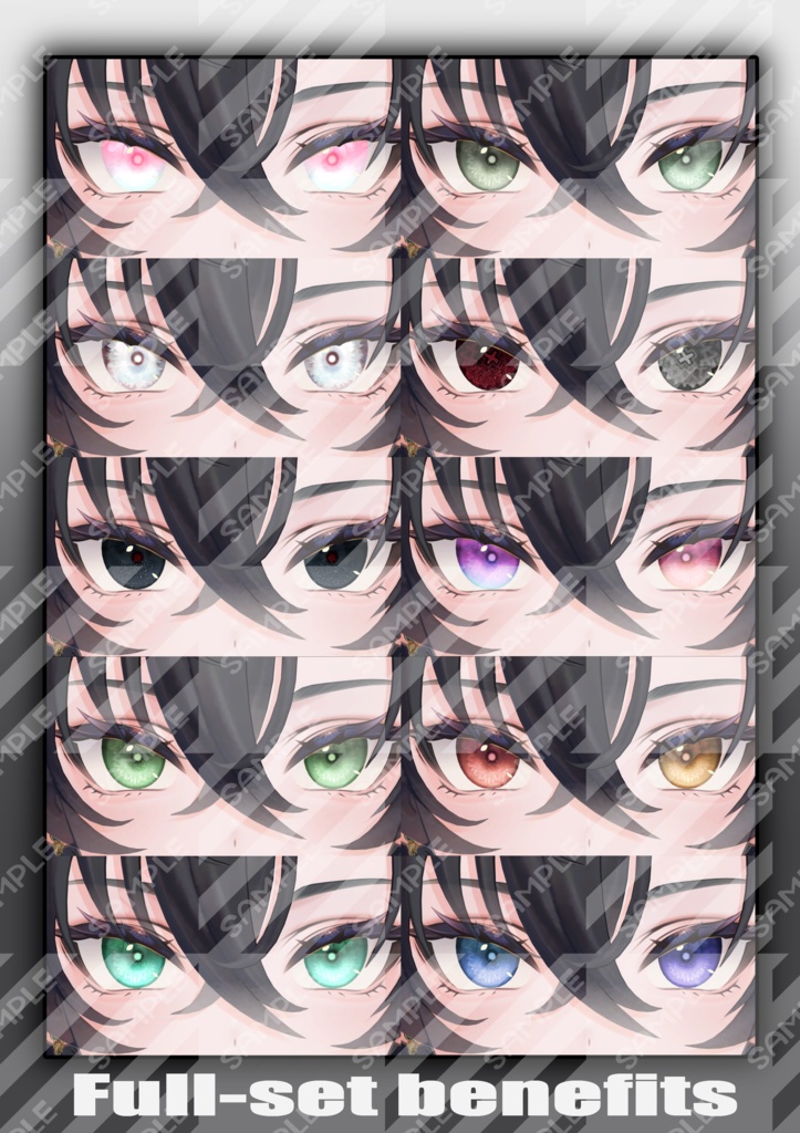 【墨惺/Bokusei用】Clair de Lune Eye & Make-up【sampleあります】